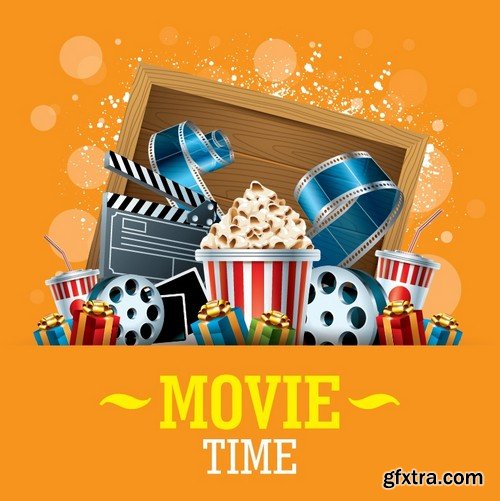 Stock Vectors - Cinema and Film 5, 25xEPS