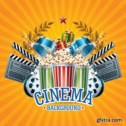 Stock Vectors - Cinema and Film 5, 25xEPS