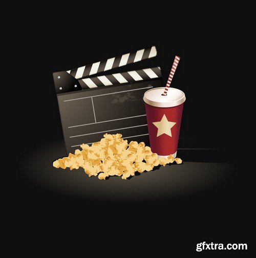 Stock Vectors - Cinema and Film 5, 25xEPS