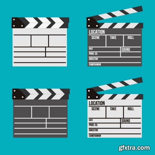 Stock Vectors - Cinema and Film 5, 25xEPS