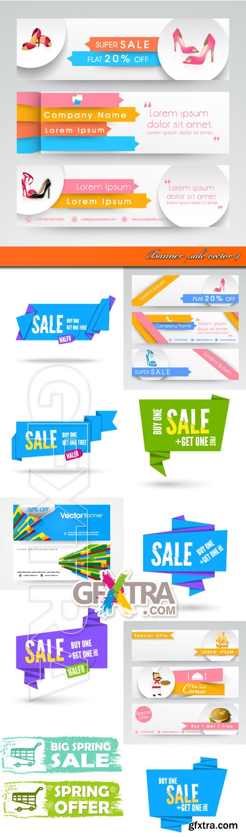 Banner sale vector 4