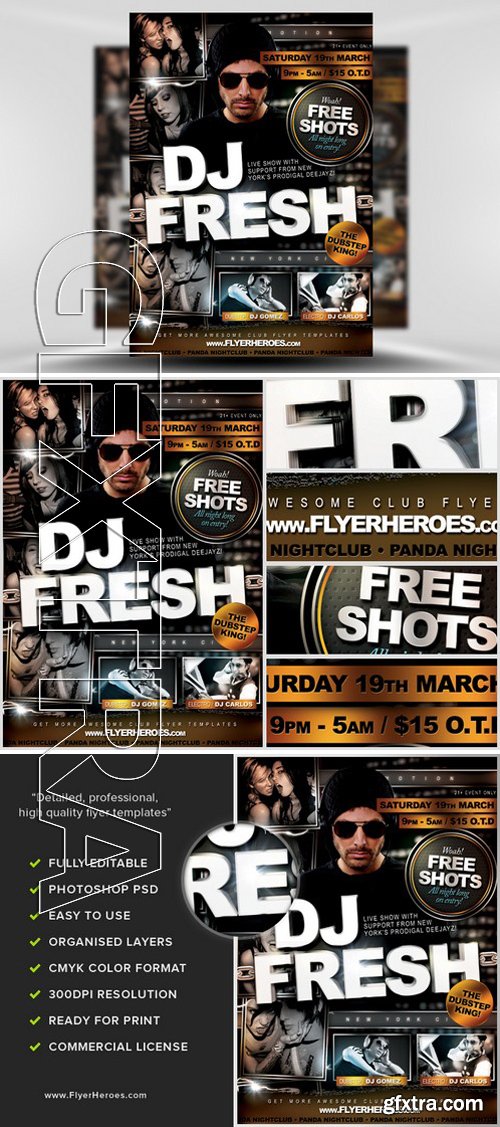 Panda Fresh Nightclub Flyer Templates