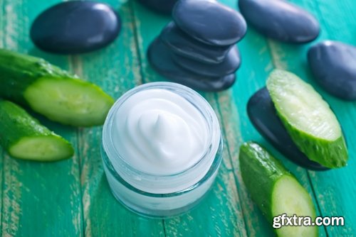 Collection Beautiful Girl cucumber mask rejuvenation cream anti-wrinkle 25 HQ Jpeg