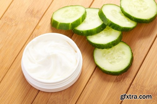 Collection Beautiful Girl cucumber mask rejuvenation cream anti-wrinkle 25 HQ Jpeg