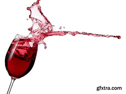 Red and white wine splash diagonal 14x JPEG