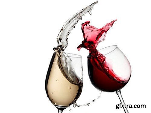 Red and white wine splash diagonal 14x JPEG