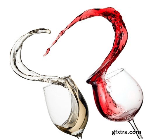 Red and white wine splash diagonal 14x JPEG