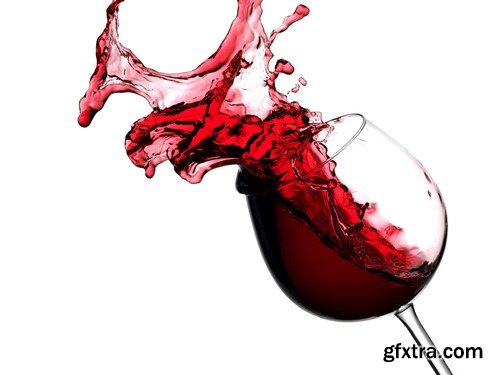 Red and white wine splash diagonal 14x JPEG