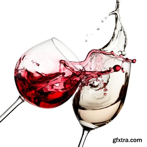 Red and white wine splash diagonal 14x JPEG