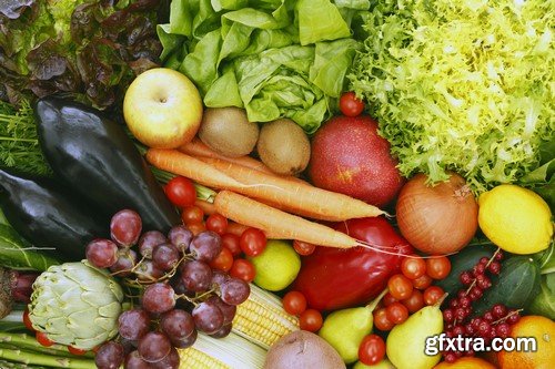 Wooden box full of fresh vegetables 10x JPEG