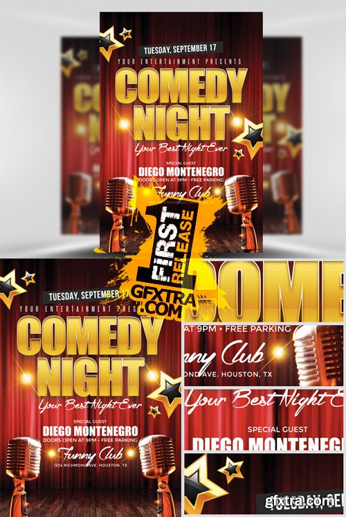 Comedy Night Flyer Template