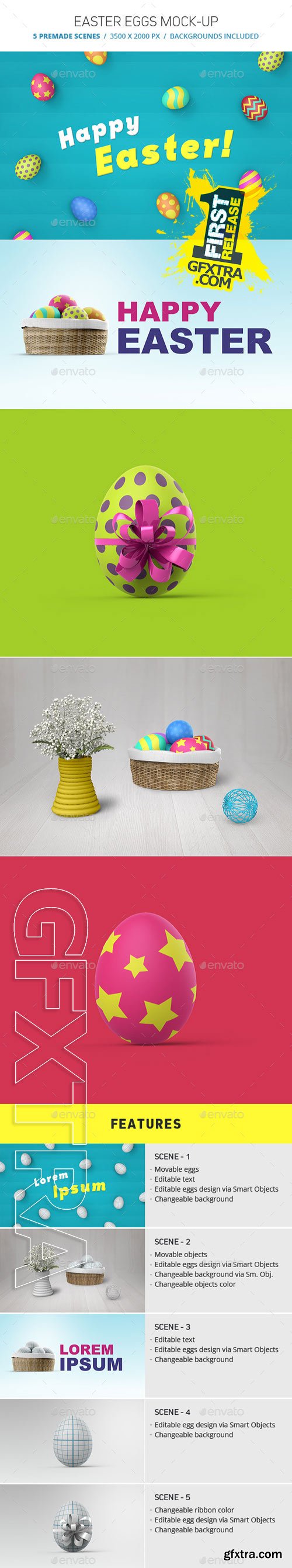 GraphicRiver - Easter Eggs Mockup 10872711