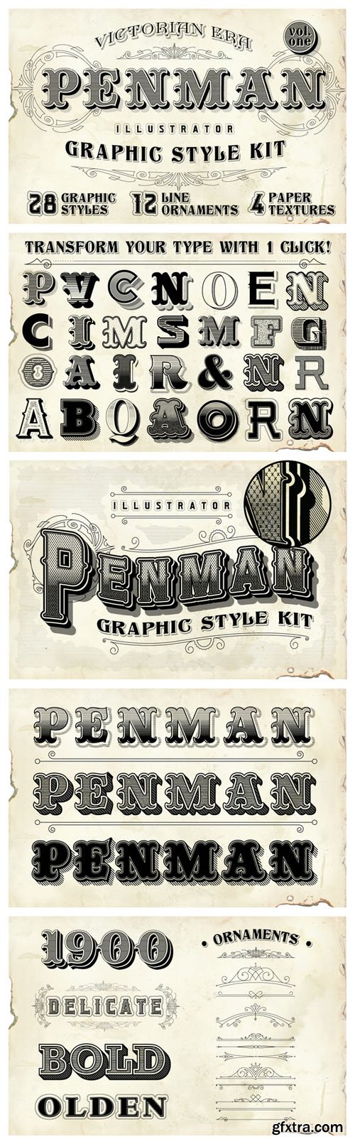 CM - Penman Vintage Graphic Style Kit 109144