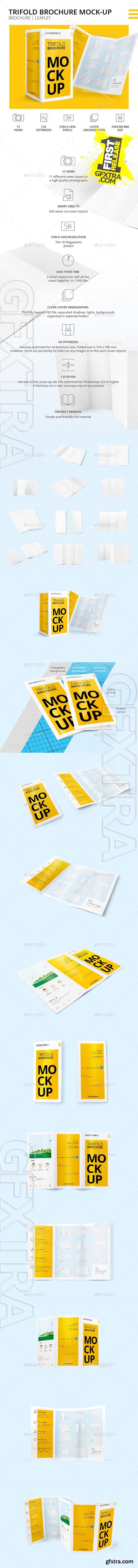 Trifold Brochure Mock-Up - GraphicRiver 10815628