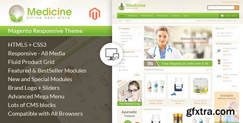 ThemeForest - Medicine - Responsive Magento Theme