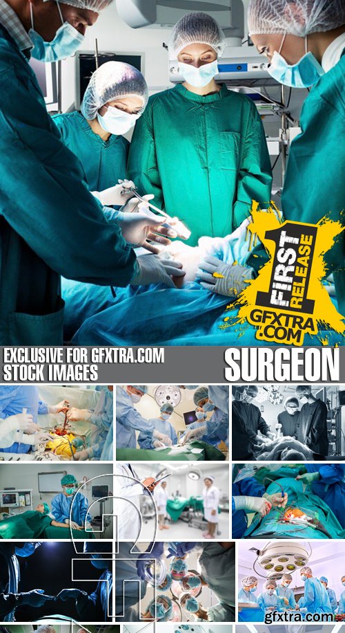 Stock Photos - Surgeon, 25xJPG