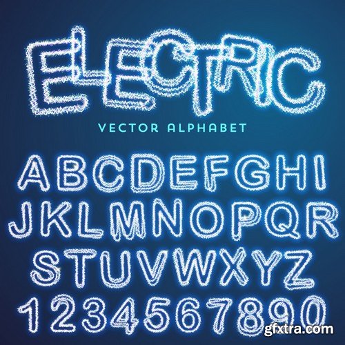 Stock Vectors - Alphabet 12, 25xEPS