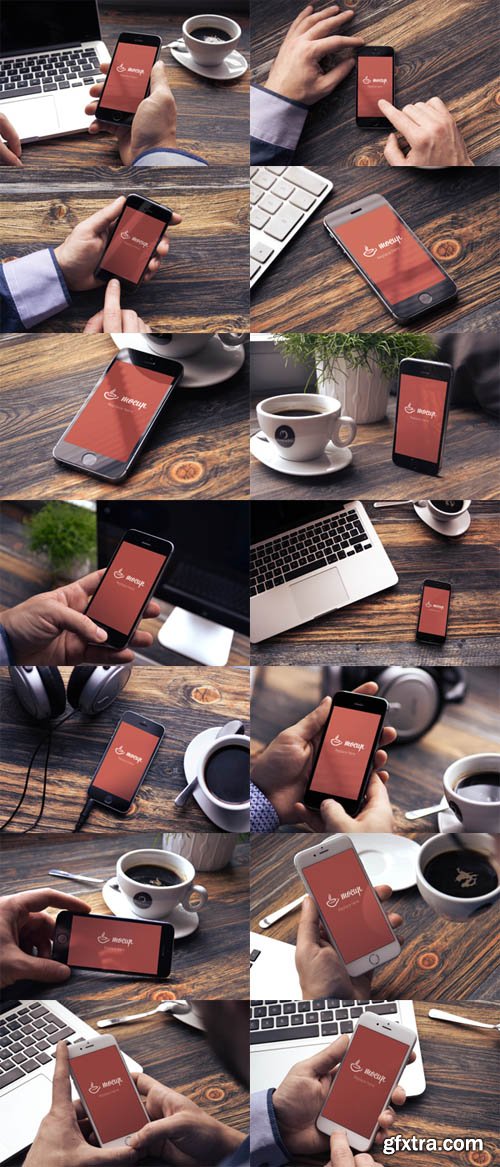 14 PSD iPhones Mockup