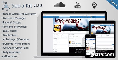 CodeCanyon - SocialKit v1.3.3 - Social Networking Platform