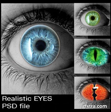 Oh My Eyes! Realistic Eyes PSD