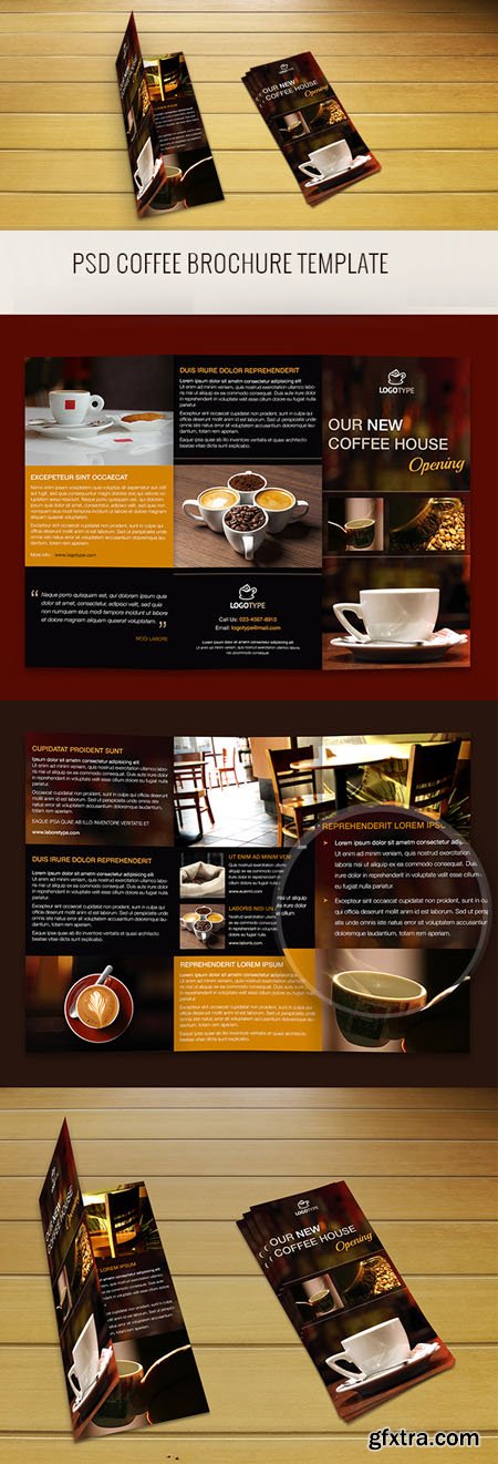 Coffee Brochure Template PSD