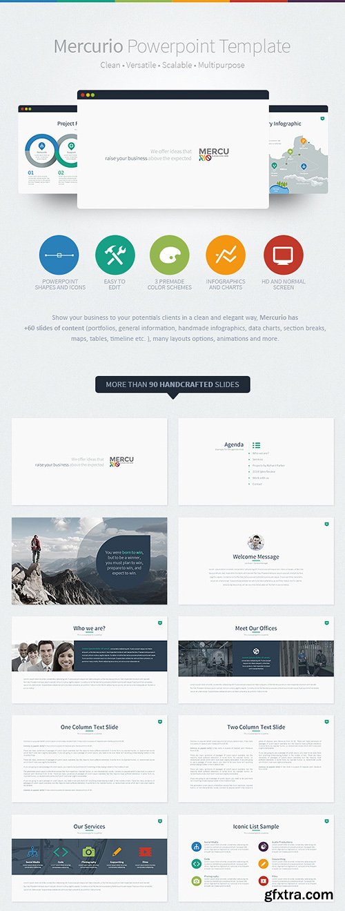 GraphicRiver Mercurio PowerPoint Presentation Template 8527176