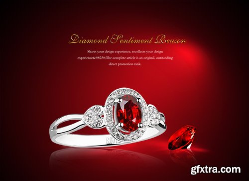 PSD Source - Advertising Rings With Diamonds