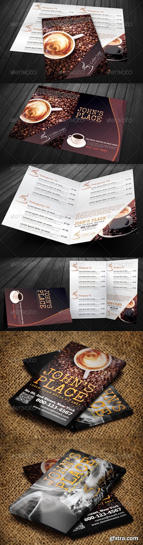 GraphicRiver Food Menu Bundle with Business Card 6317919