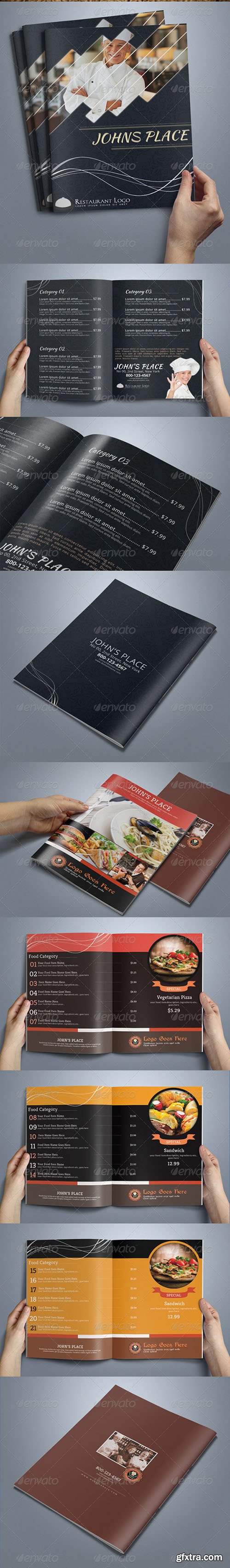 GraphicRiver Food Menu Bundle with Business Card 6317919