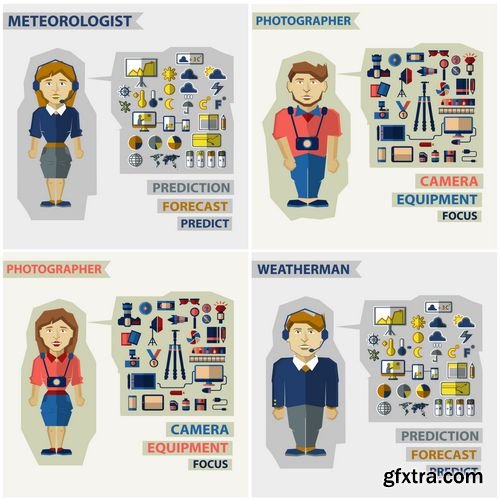 Vector - Set of Professions