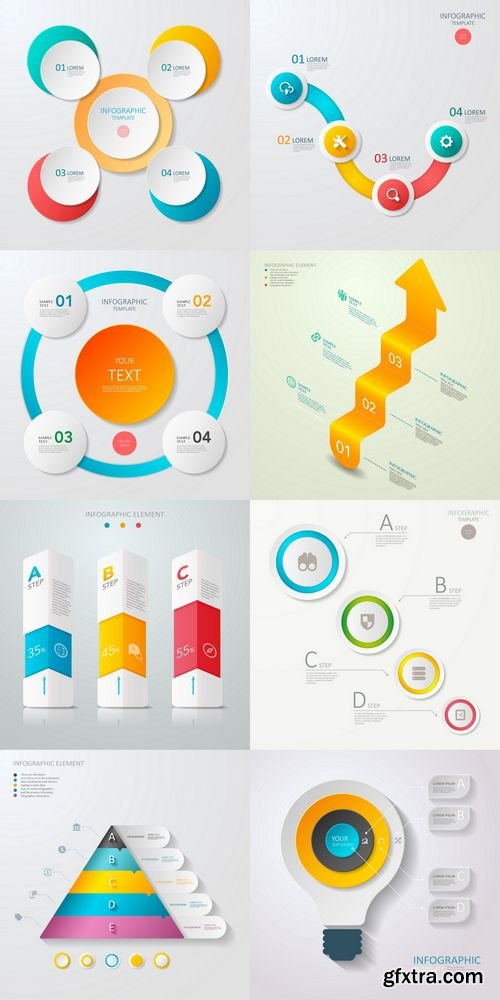 Modern Vector Abstract Infographic Elements