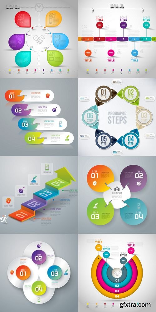 Vector - Infographic Design Template and Marketing Icons 2