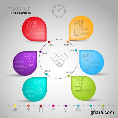 Vector - Infographic Design Template and Marketing Icons 2