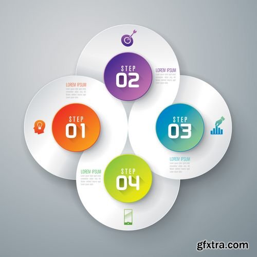 Vector - Infographic Design Template and Marketing Icons 2