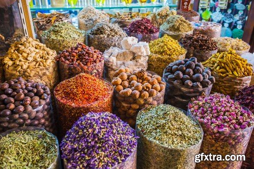 Dried herbs flowers and spices 7x JPEG