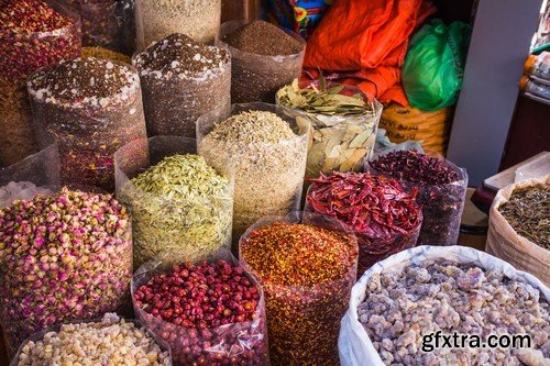 Dried herbs flowers and spices 7x JPEG