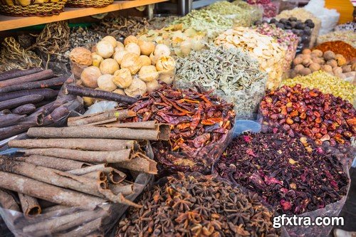 Dried herbs flowers and spices 7x JPEG