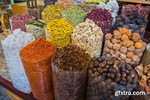 Dried herbs flowers and spices 7x JPEG