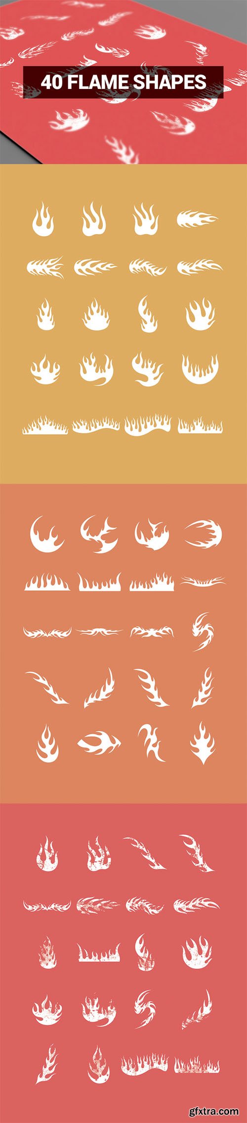 Creative Shapes – 60 Flame Shapes Set 1