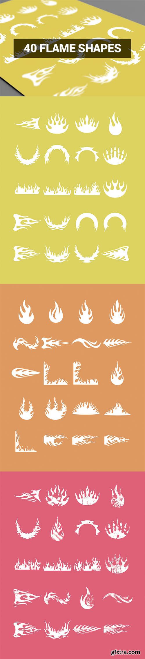 Creative Shapes – 60 Flame Shapes Set 2