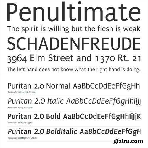 Puritan - Regular Sans-Serif Font