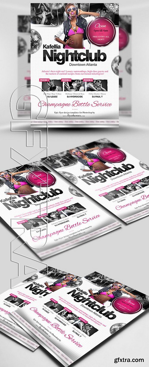 Kafellia Nightclub Flyer Template