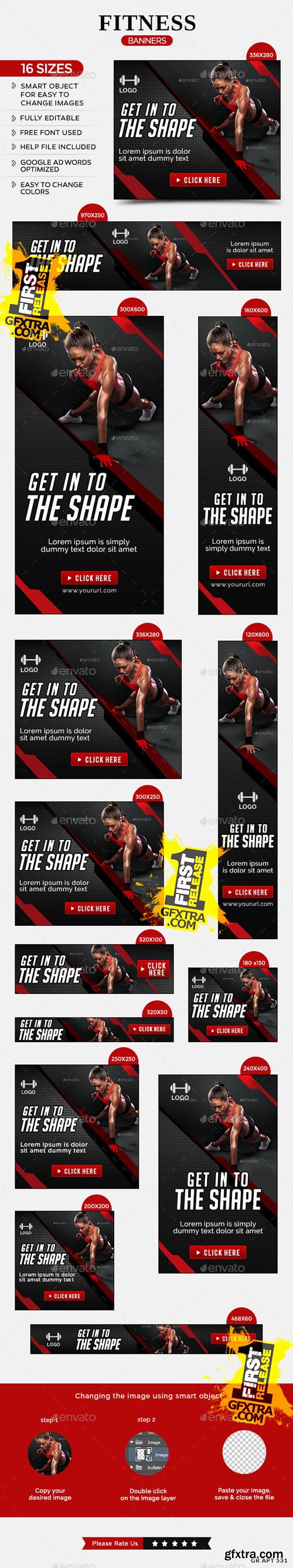 GraphicRiver: Fitness Banners