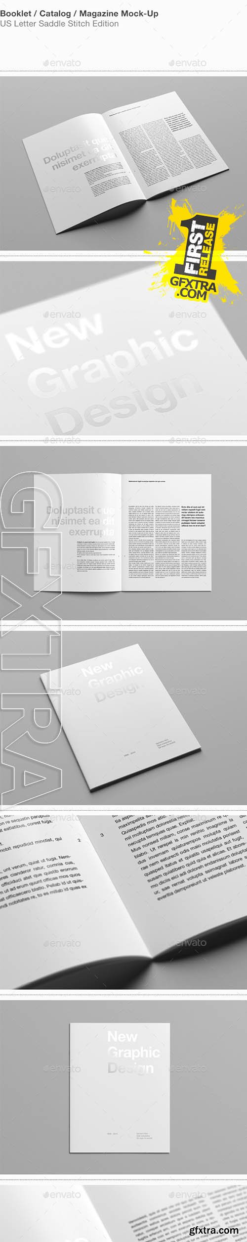 US Letter Portrait Catalog / Magazine Mock-Up - GraphicRiver 9655741