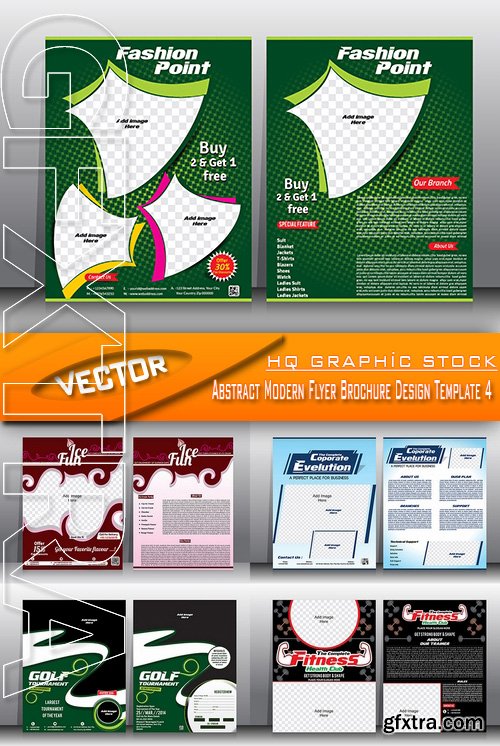 Stock Vector - Abstract Modern Flyer Brochure Design Template 4