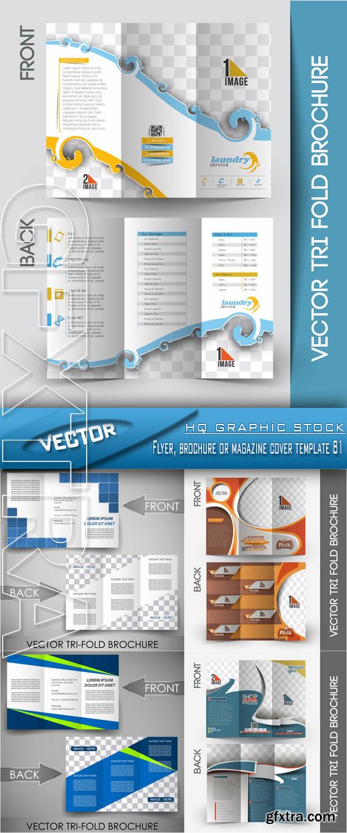 Stock Vector - Flyer, brochure or magazine cover template 81