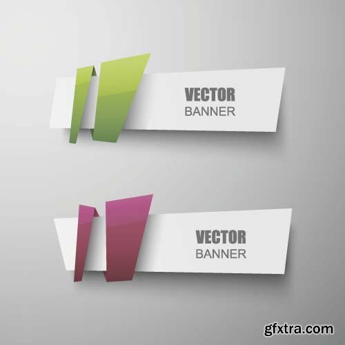 Set of colorful banners 10x EPS