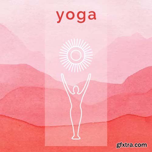 Image yoga poses 10x EPS