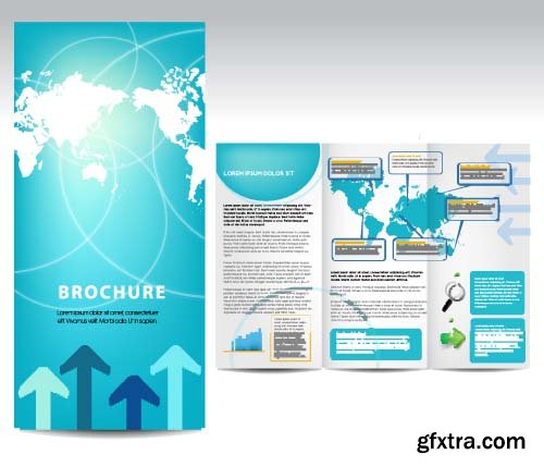 Сollection of brochures 15x EPS