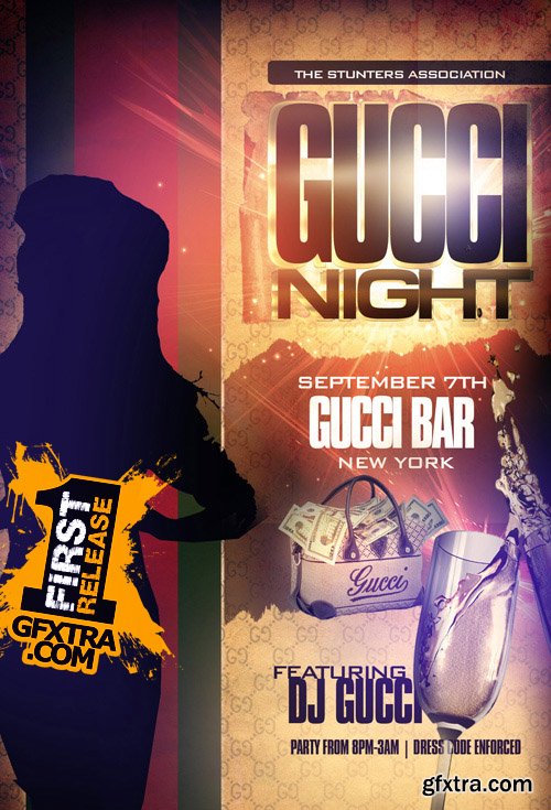 Gucci Night Flyer Template